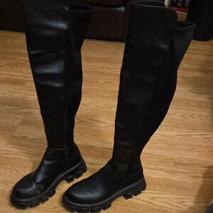 Elegant Black Over-the-Knee Women's Boots